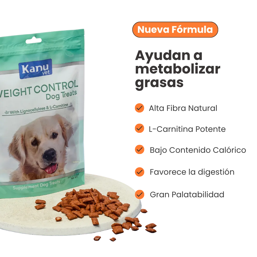 Snacks Kanu Vet Weight Control para perros