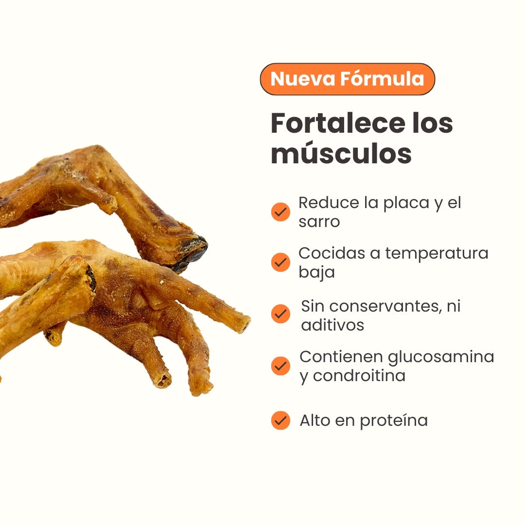 Snack Patas de Gallina Kanu Pet para Perro 100% naturales y nutritivas