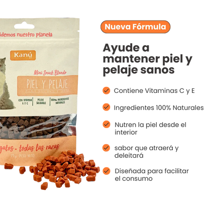 Galletas Piel y Pelaje Kanu Pet para gatos