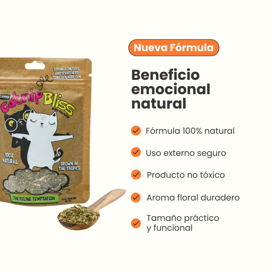 Hierba Gatuna Kanu Pet Catnip Bliss para Gato