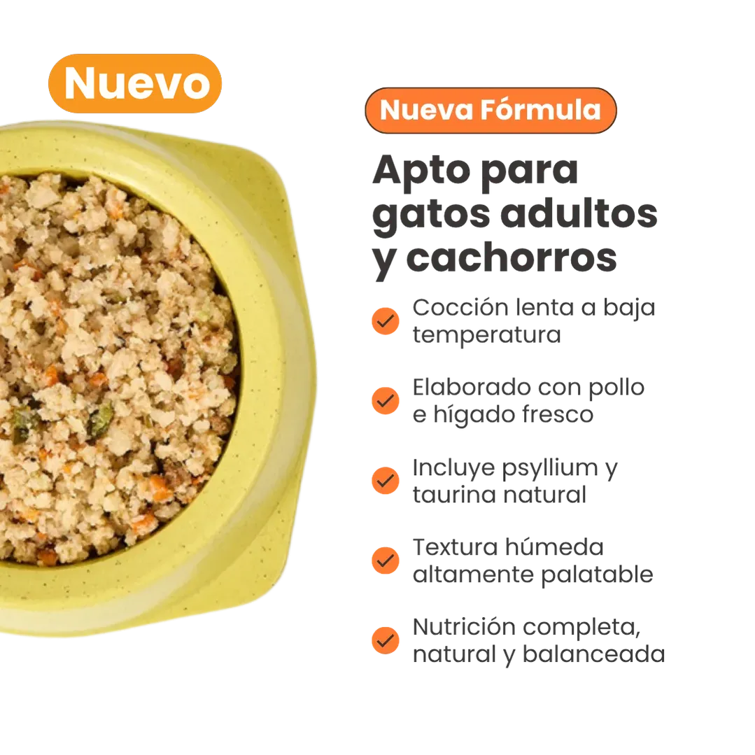Alimento Congelado Nativo Fresh Pollo Kanu Pet para Gato Adulto y Cachorro