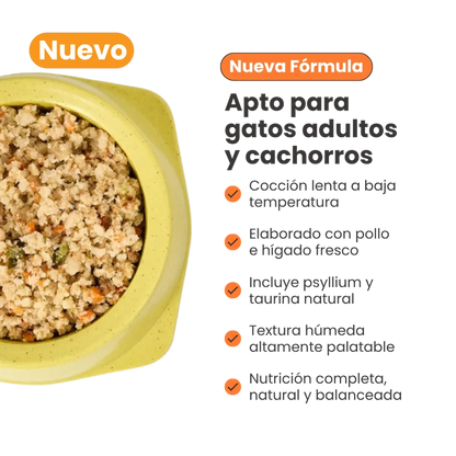 Alimento Congelado Nativo Fresh Pollo Kanu Pet para Gato Adulto y Cachorro