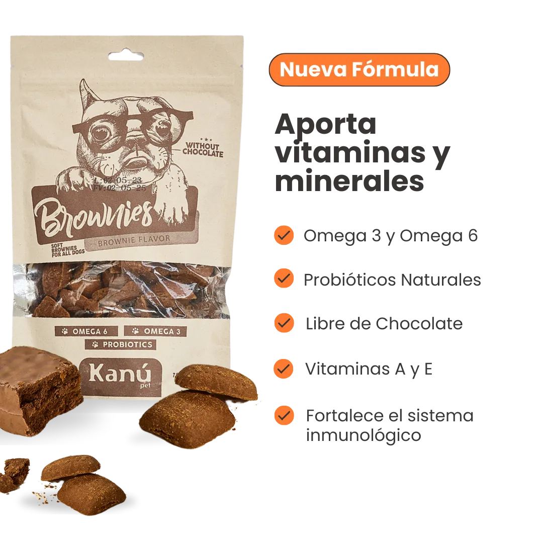 Galletas Brownies Kanu Pet para perros