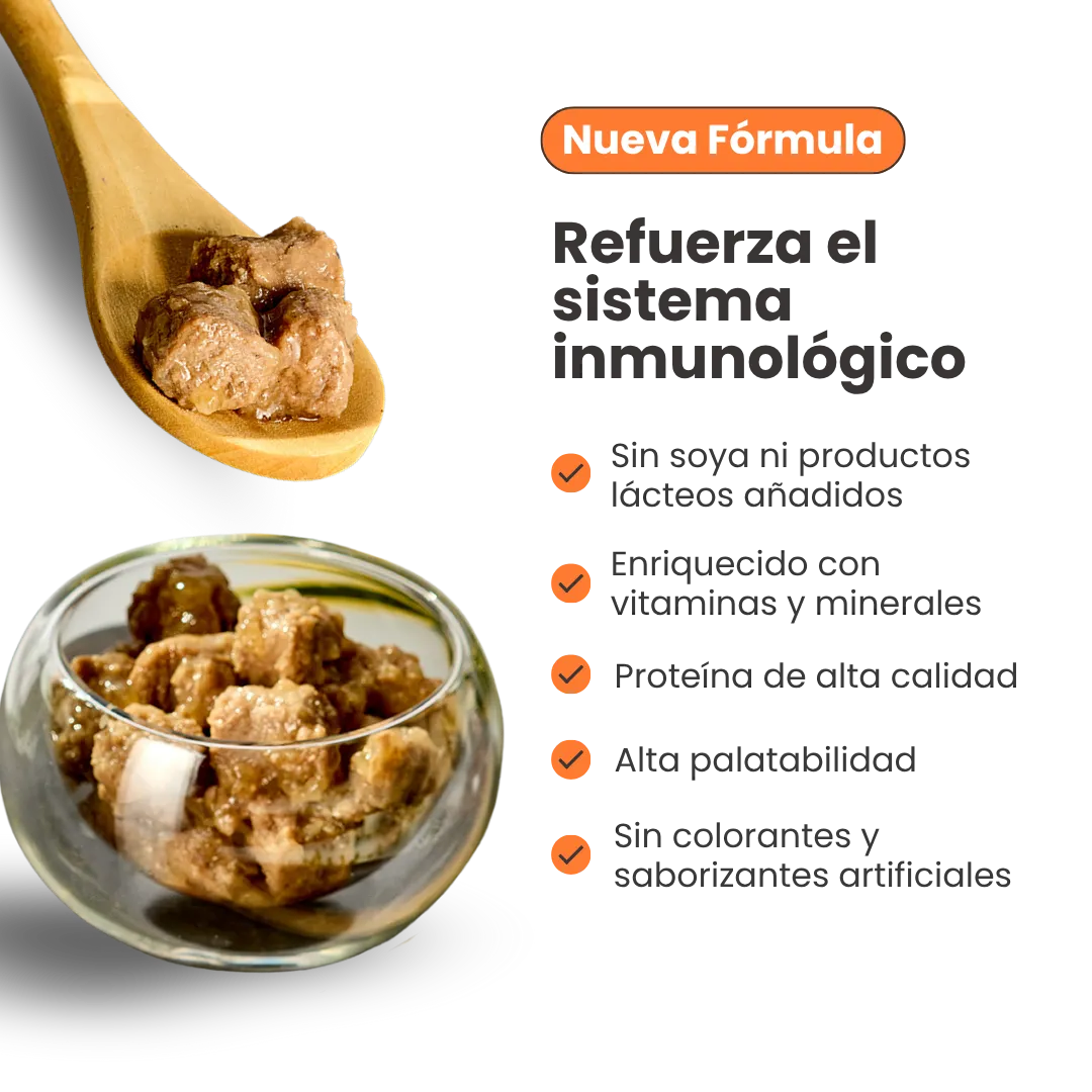 Alimento Húmedo Goulash Pollo y Salmón Kanu Pet para perro adulto Lata