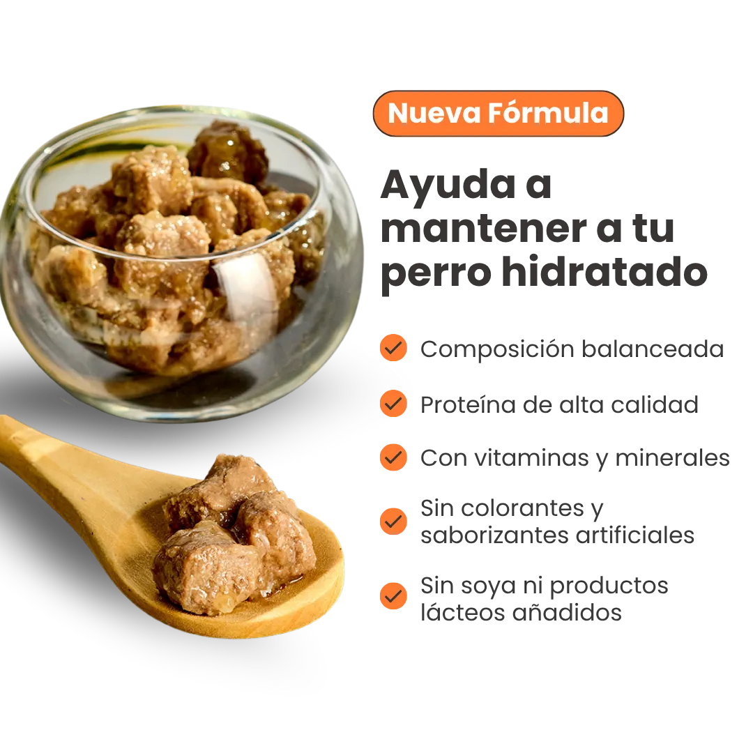 Alimento Húmedo Goulash Pollo y Pavo Kanu Pet para perro adulto Lata