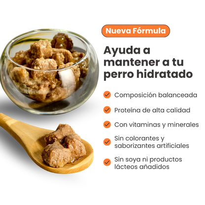 Alimento Húmedo Goulash Pollo y Pavo Kanu Pet para perro adulto Lata