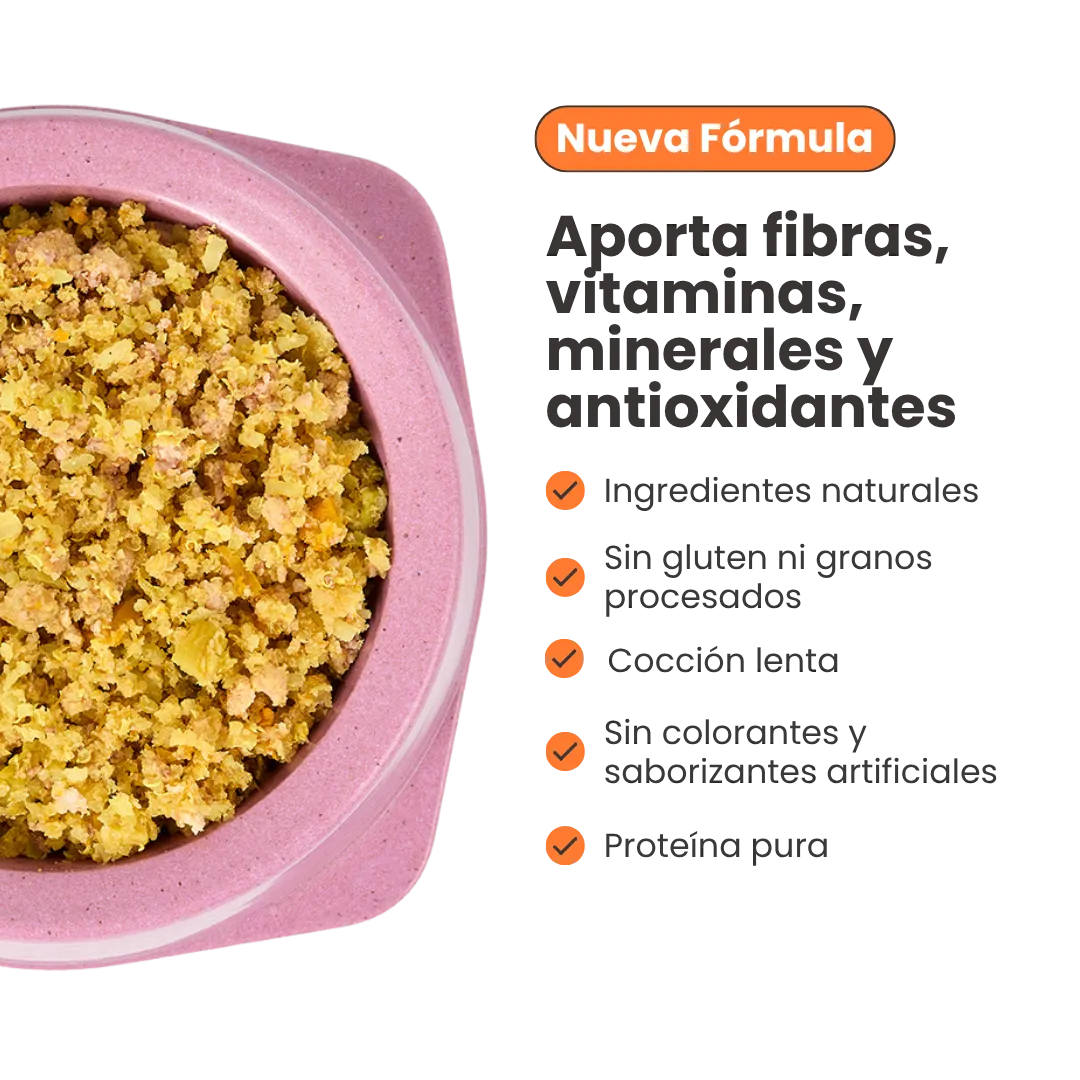 Alimento Congelado Nativo Fresh sabor a Pollo y Quinoa Kanu Pet para perros. 100% Comida Real