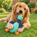 Juguete de Peluche Pato Azul con Sonido Kanu Pet para Perros