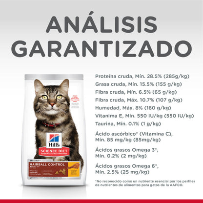 Alimento Para Gato Hills Felino Senior Control Bola De Pelos