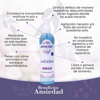 Esencias Florales Ansiedad Spray 250 ML Para Todas