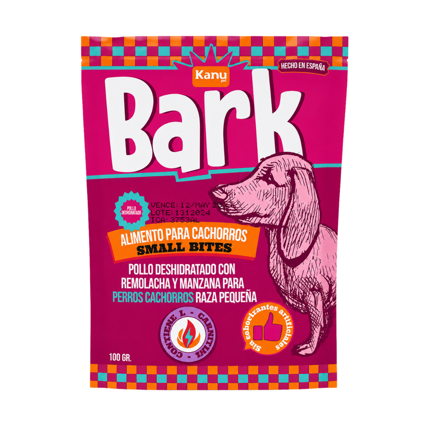 Alimento seco Bark Small Bites Pollo Kanu Pet para Perros Cachorros Razas Pequeñas