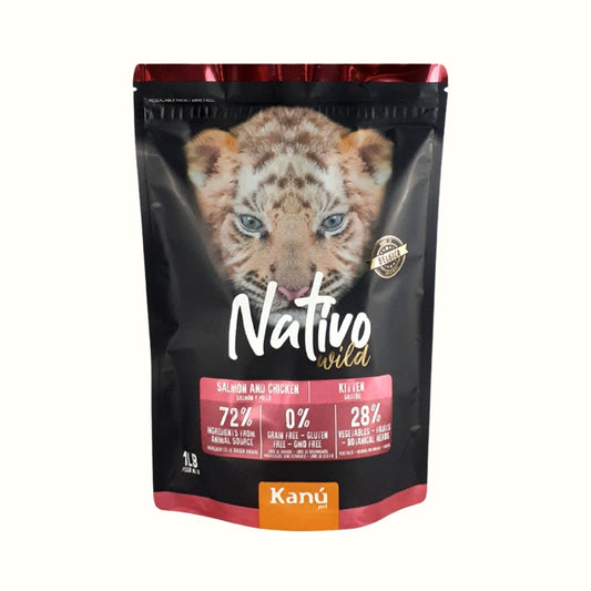 Kanu Nativo Wild Grain Free, la mejor opción para gatitos.
