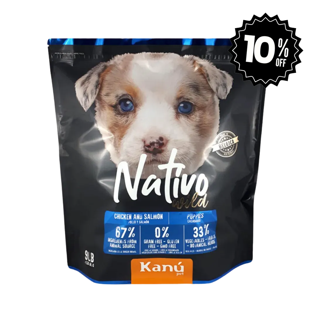 Alimento Seco Grain Free Nativo Wild Kanu Pet para Perro Cachorro