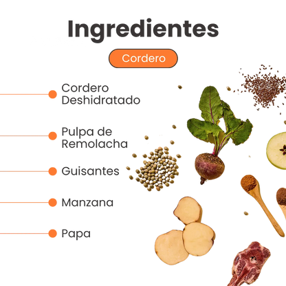 Alimento Seco Nativo Bites Cordero Kanu Pet para Perro Cachorros