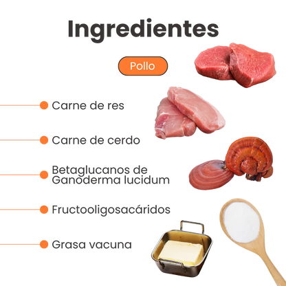 Snack de Cábano Jerky Beef Chicken Flavor Kanu Pet Para Perro