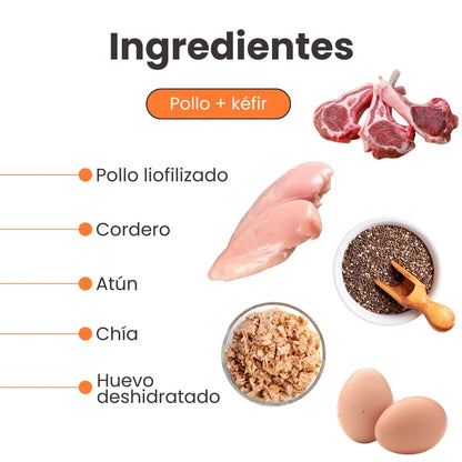 Alimento Seco Nativo K-Booster Pollo, Cordero y Atún Kanu Pet para Perro Cachorro 2kg