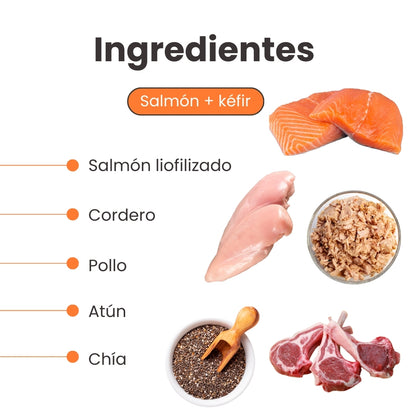 Alimento Seco Nativo K-Booster Salmón, Pollo, Cordero y Atún Kanu Pet para Perro Cachorro 2kg