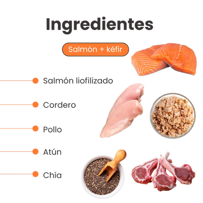 Alimento Seco Nativo K-Booster Salmón Pollo Cordero y Atún Kanu Pet para Perro Cachorro
