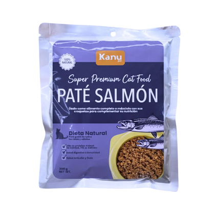 Alimento Húmedo Pate de Salmón Kanu Pet para Gatos
