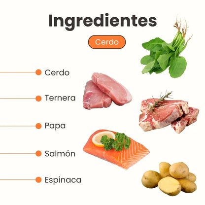 ingredientes - Alimento húmedo Chef recipe senior perros toda razas