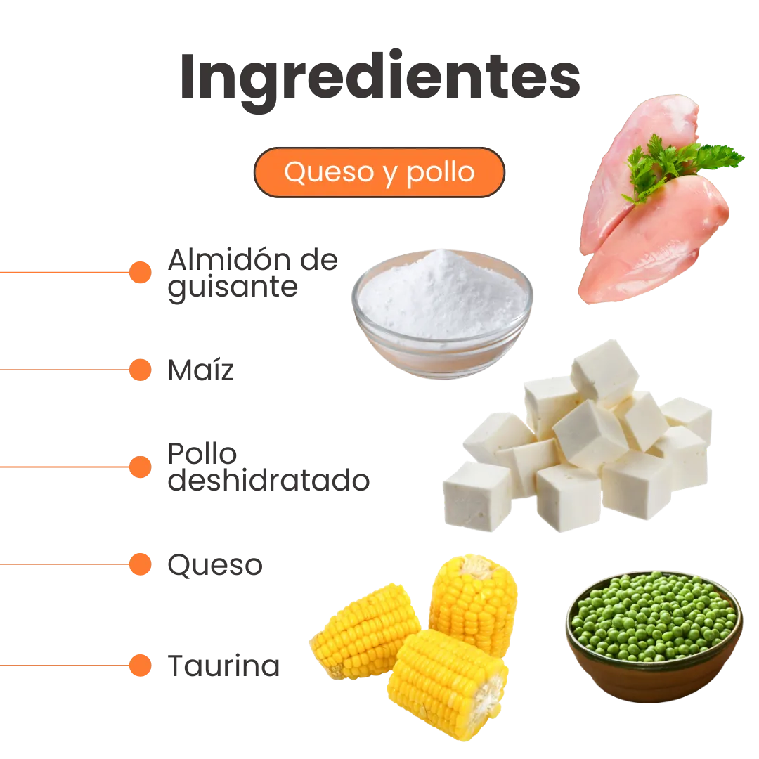 Snack Nuggets de Pollo y Queso Kanu Pet para Gato