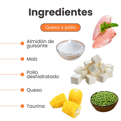 Snack Nuggets de Pollo y Queso Kanu Pet para Gato