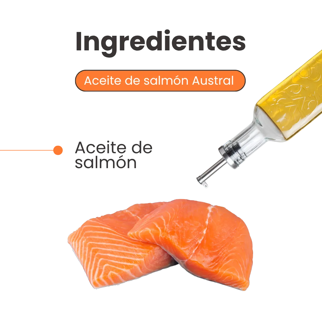 Suplemento Aceite de Salmón  Kanu Pet para perro y gato. Omega 3 y 6