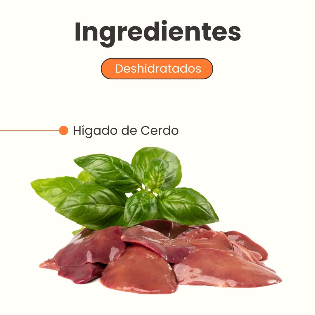 Snack de Kanu Pet de Hígado Deshidratados Trozos para perros y gatos 100% Natural , Un solo ingrediente