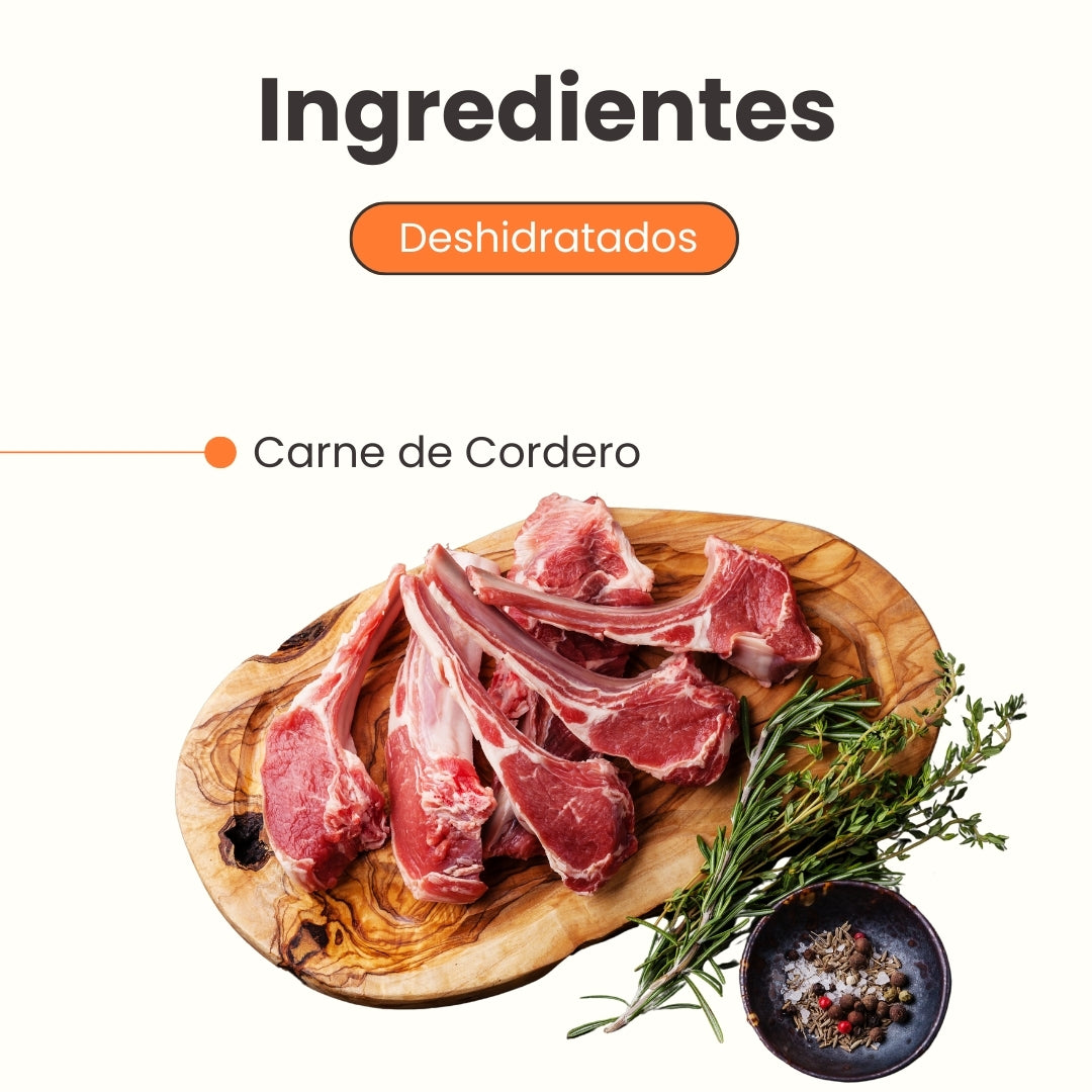 Snack de Trozos de Cordero Deshidratados Kanu Pet para perros y gatos 100% Natural , Un solo ingrediente