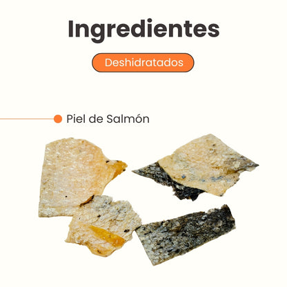 Snack de Kanu Pet de Salmón Deshidratado Trozos para perros y gatos 100% Natural , Un solo ingrediente