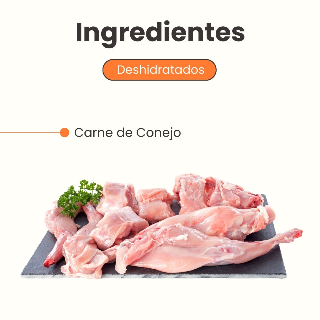 Snack de Trozos de Conejo Deshidratados Kanu Pet para perros y gatos 100% Natural , Un solo ingrediente