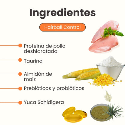 Snacks Nuggets Hairball Control para Gatos
