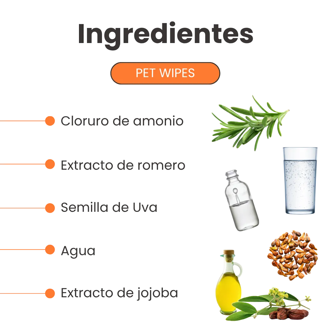 Toallitas Húmedas Corporales Kanu Pet para Perro y Gato