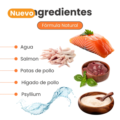 Alimento Congelado Nativo Fresh Salmón Kanu Pet para Gato Adulto y Cachorro