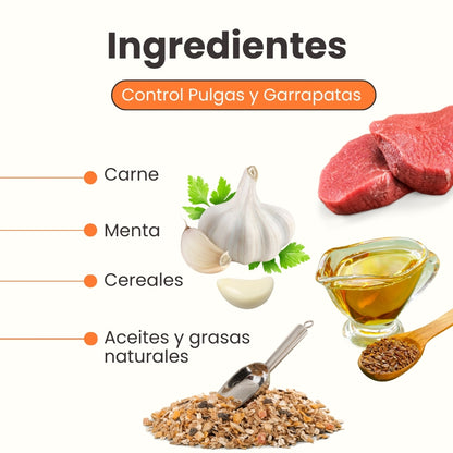 Galletas Blandas con Ajo Kanu Control Pulgas y Garrapatas Kanu Pet para Perro. 100% Naturales