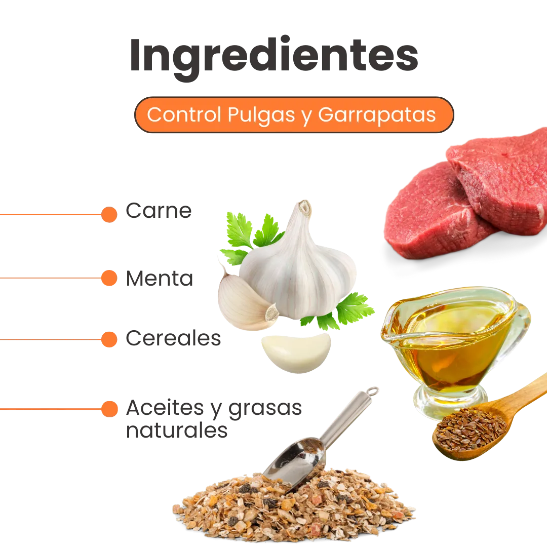 Galletas Blandas con Ajo Kanu Control Pulgas y Garrapatas Kanu Pet para Perro. 100% Naturales