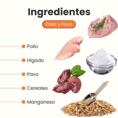 Alimento Húmedo Goulash Pollo y Pavo Kanu Pet para perro adulto x 400 g