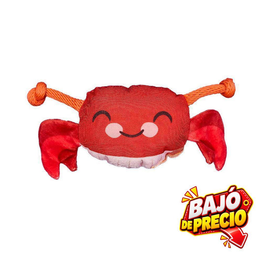 Juguete Peluche Cangrejo Mar Kanu Pet para Perro