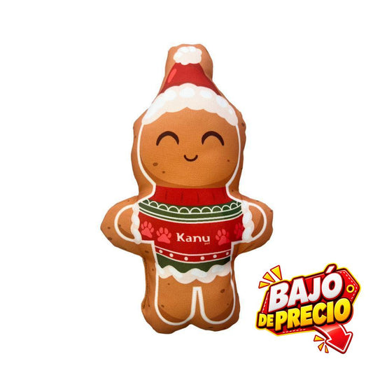 Juguete Peluche Galleta Navidad Kanu Pet para Perro