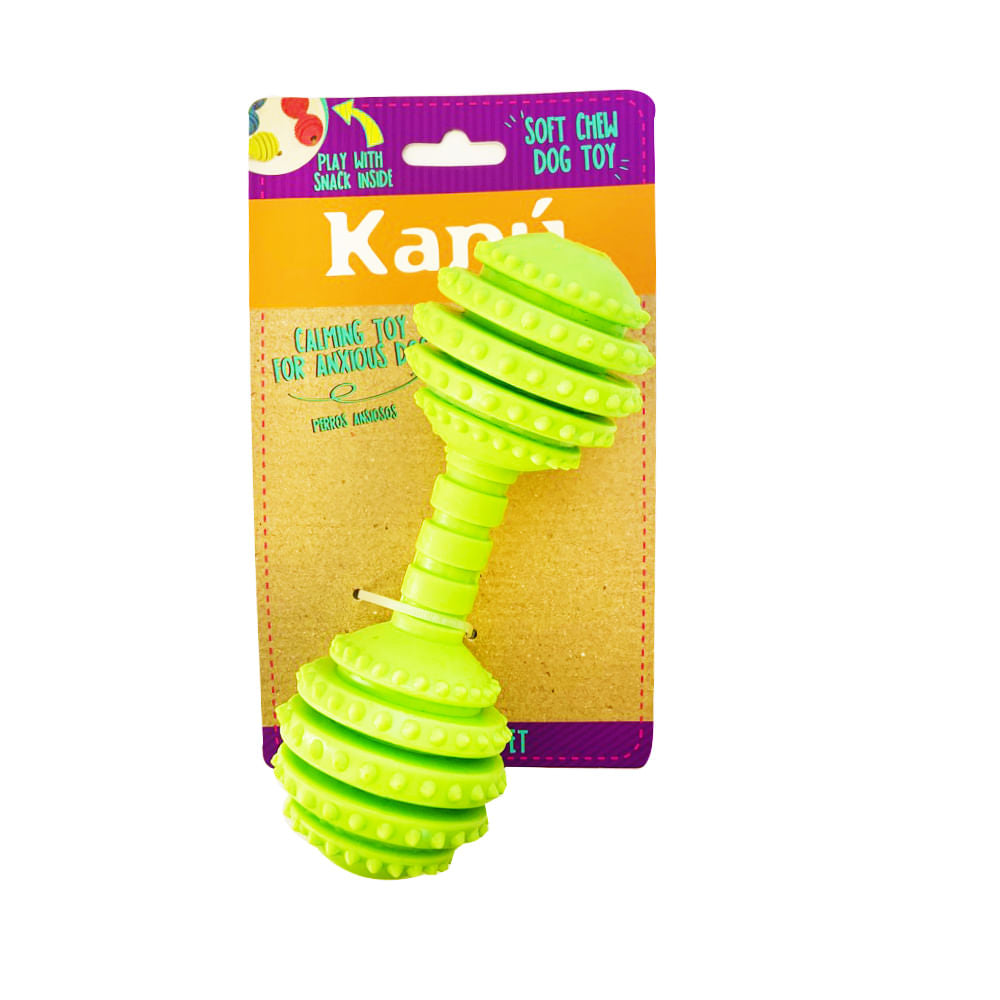 Juguete Porta Hueso Verde Kanu Pet para Perro