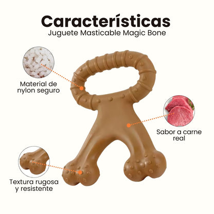Juguete Masticable Magic Bone Sabor Carne Kanu Pet para Perro