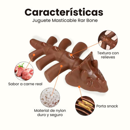 Juguete Masticable Rar Bone Sabor Carne Kanu Pet para Perro
