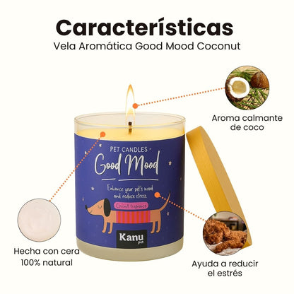 Vela Good Mood Pet para Perros aroma Coconut