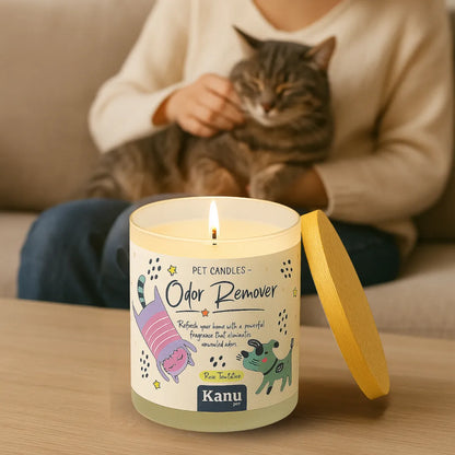 Vela eliminadora de olores Kanu Pet para perros y gatos aroma Rose Temptation