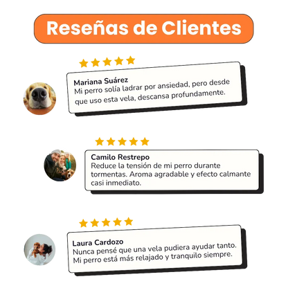 Vela Reduce Anxiety Kanu Pet para Perros aroma Rose Temptation