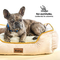 Cama Rectangular Ovejero Beige Kanu Pet para Perro