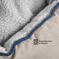 Cama Redonda Ovejero Gris Con Azul Kanu Pet Para Perro