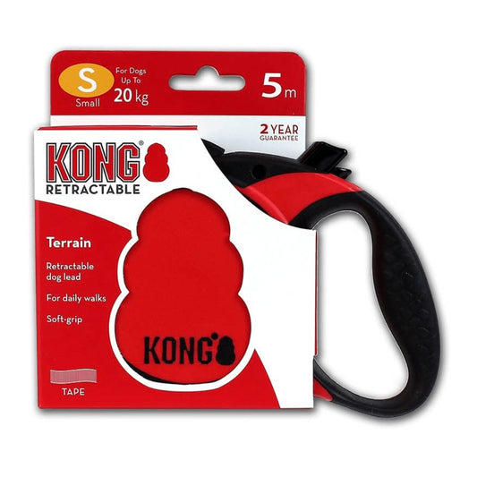 Correa Kong Retractil Roja Para Perro