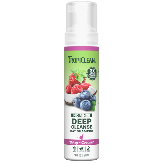 Baño en Seco Tropiclean Limpieza Profunda Berry + Coconut para Gatos