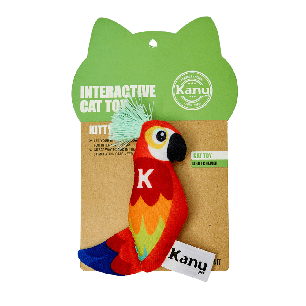 Juguete de Peluche Guacamaya con Catnip Kanu Pet para Gato